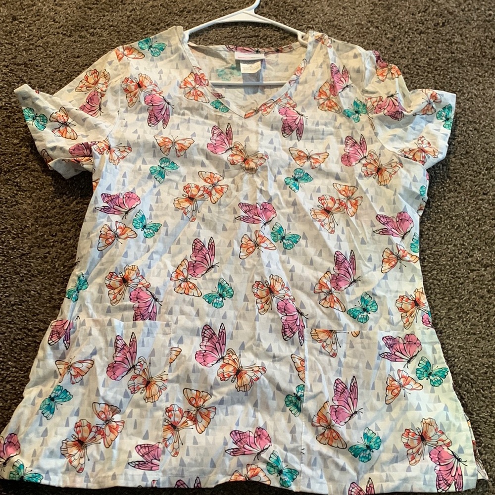 Scrub Star Butterfly Scrub Top